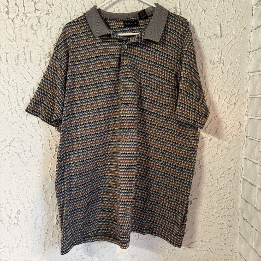 Y2K Boxy Men’s Multicolor Polo Shirt